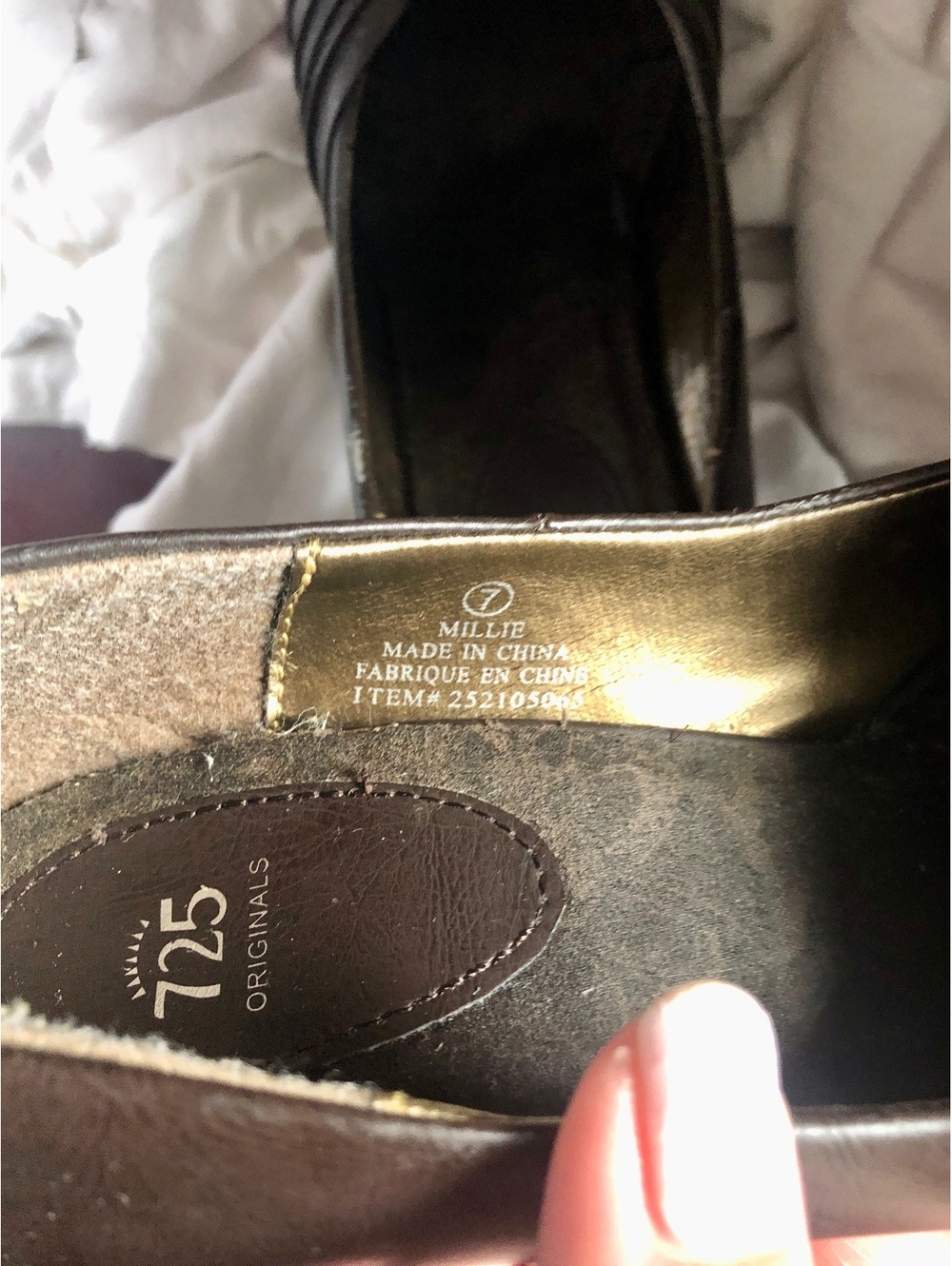 Vintage Y2K 725 Originals Millie Brown Pumps Size 7 Fits 7.5 Office Siren 2000s - Picture 11 of 12